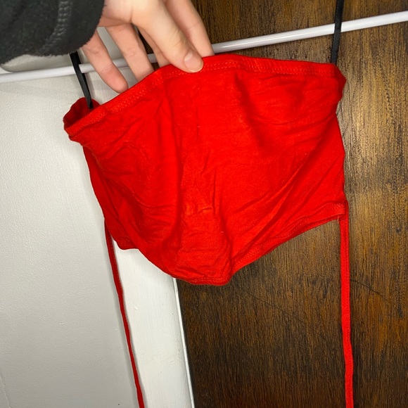 SHEIN XS red strappy tube top - Picture 2 of 3